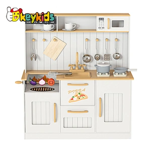 2024 New modern gold elections wooden kitchen toys for girls kids W10C825