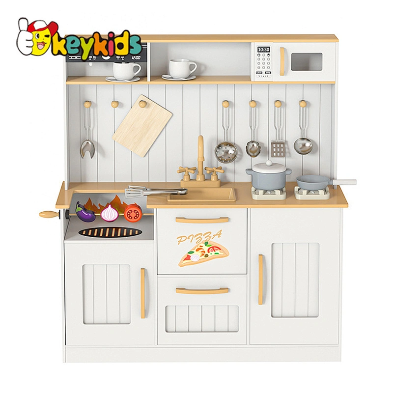 2024 New modern gold elections wooden kitchen toys for girls kids W10C825