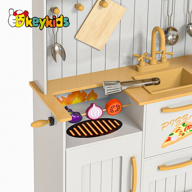 2024 New modern gold elections wooden kitchen toys for girls kids W10C825