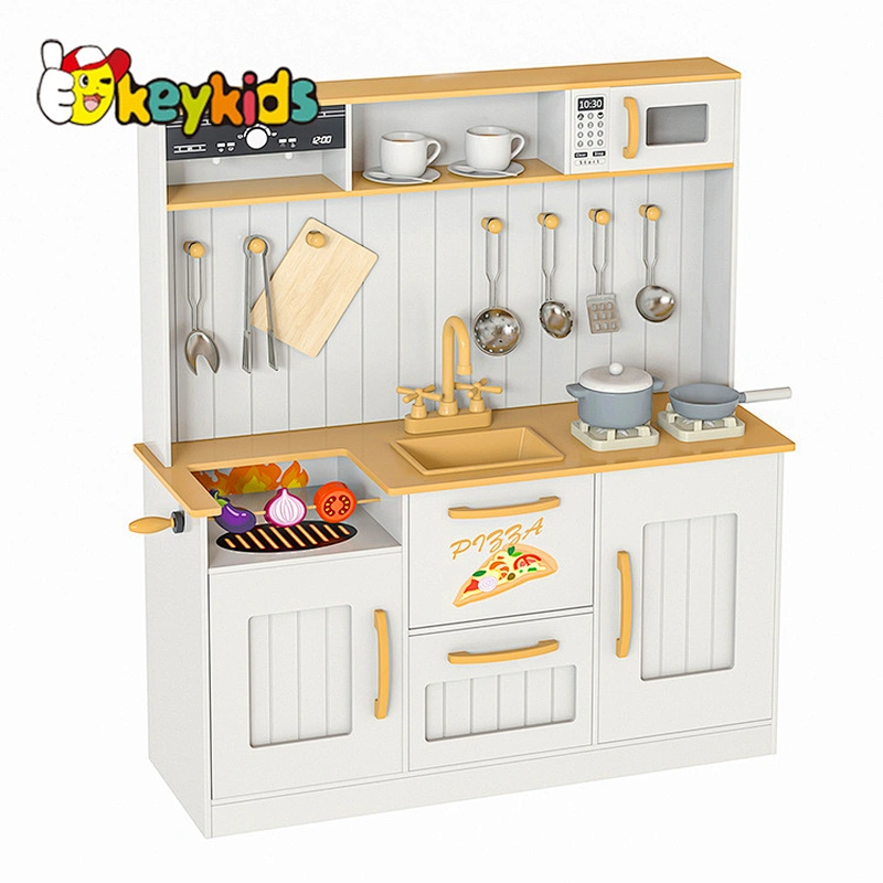 2024 New modern gold elections wooden kitchen toys for girls kids W10C825